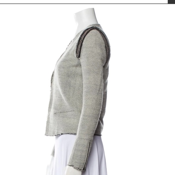 IRO Woman’s Grey Amina Jacket Size 0 - Picture 2 of 10